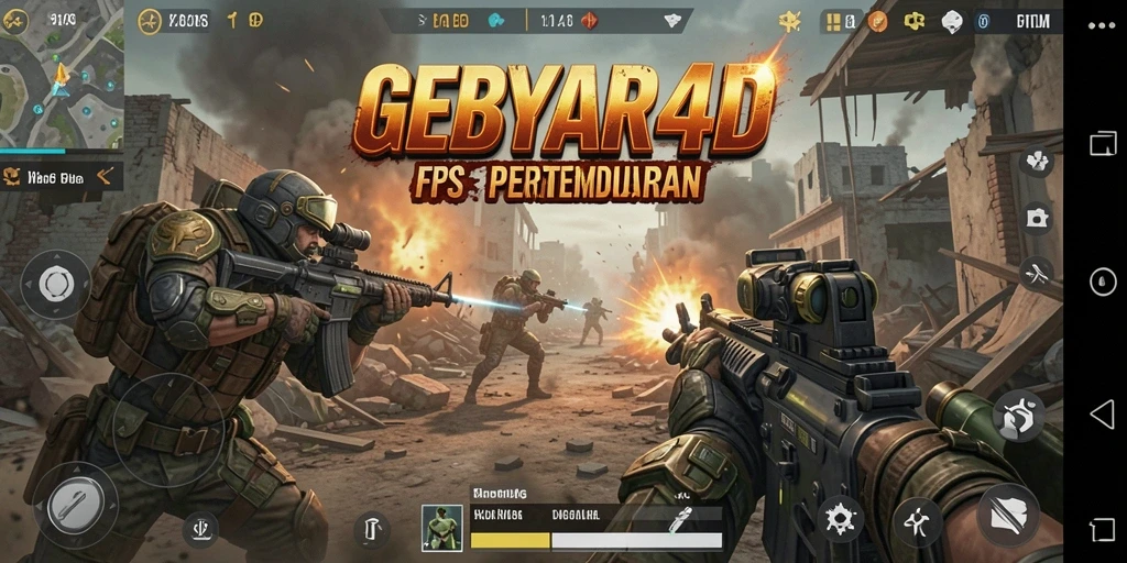 Tampilan gameplay GEBYAR4D yang mendebarkan dan grafis menawan.