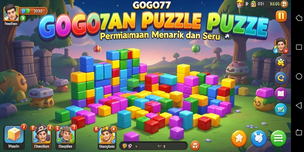 Tampilan utama gameplay GOGO77 yang seru dan menantang.