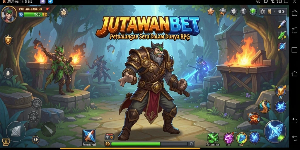 Tampilan gameplay RPG JUTAWANBET yang mendebarkan.