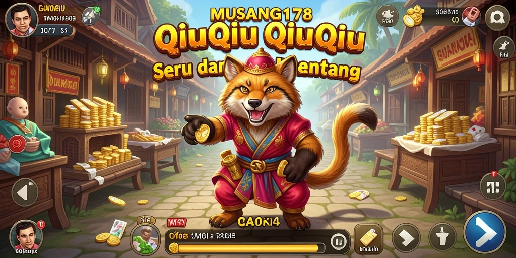 Tampilan permainan QiuQiu yang seru dan mengasyikkan di MUSANG178.