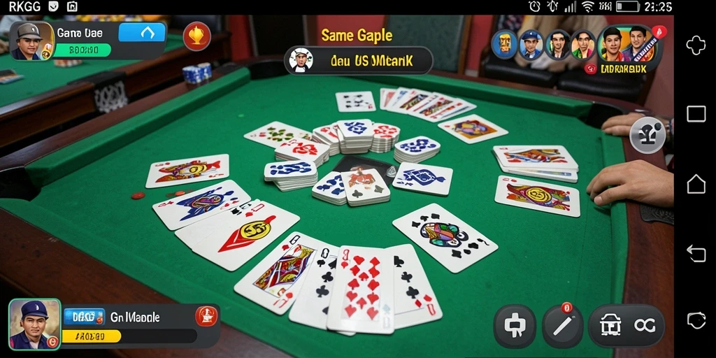 Tampilan gameplay Gaple yang menarik dan interaktif.