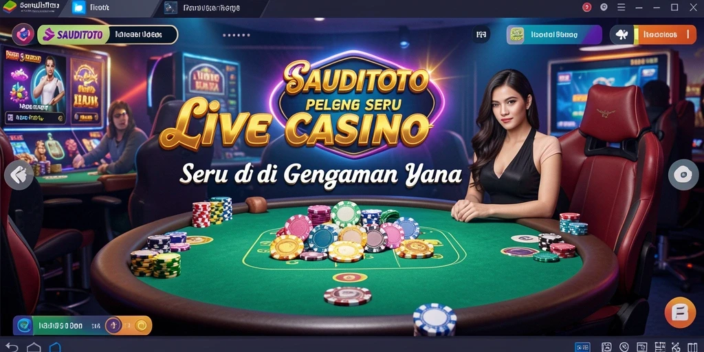 Tampilan gameplay SAUDITOTO yang menarik dengan dealer profesional.